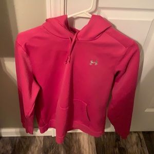 Hot pink under armour hoodie